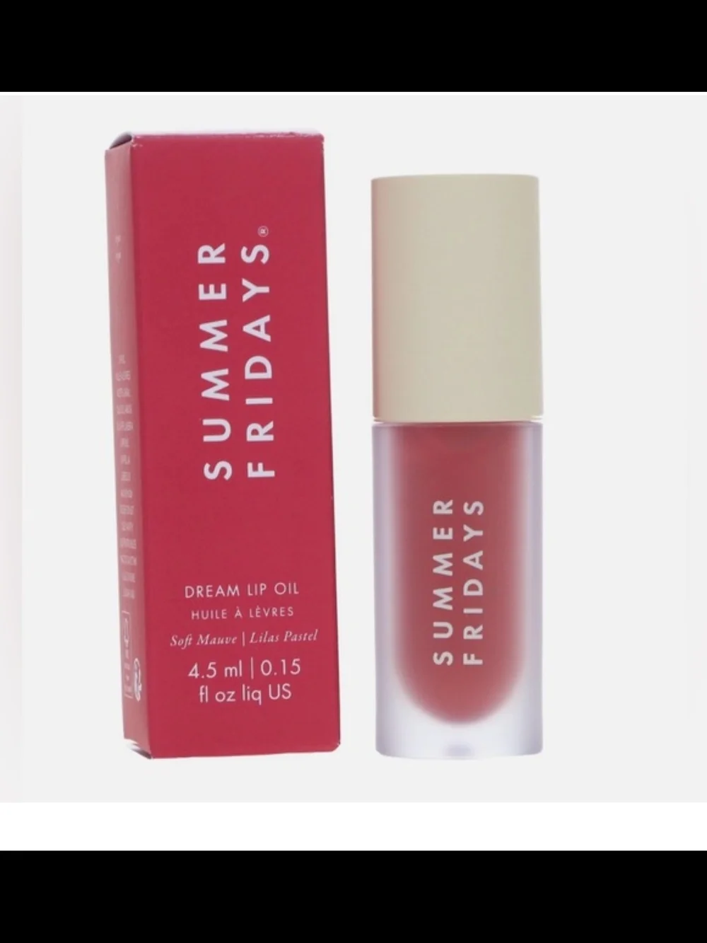 Summer Fridays Dream Lip Oil - Soft Mauve Hydrating Glossy 4.5ml NIB
